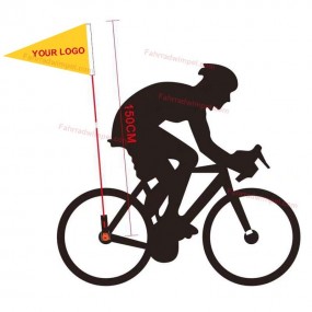 Fahrradwimpel bedrucken lassen - Fahrradfahne individue...