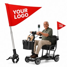 Individuelle Fahrradflaggen mit Logo & Teleskop-Fahnenm...